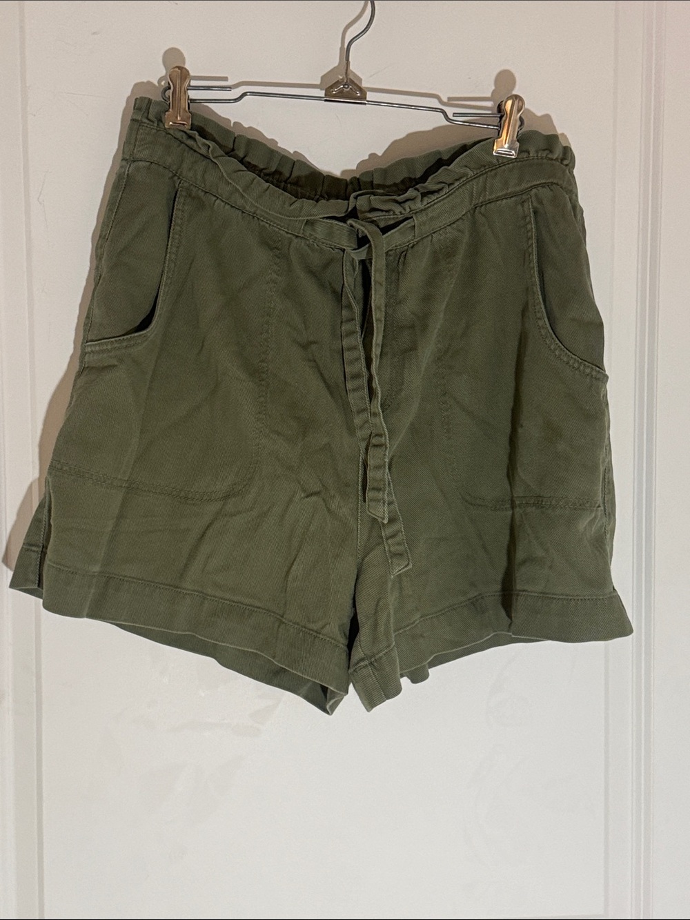 Old Navy Olive Drawstring Athletic Shorts
